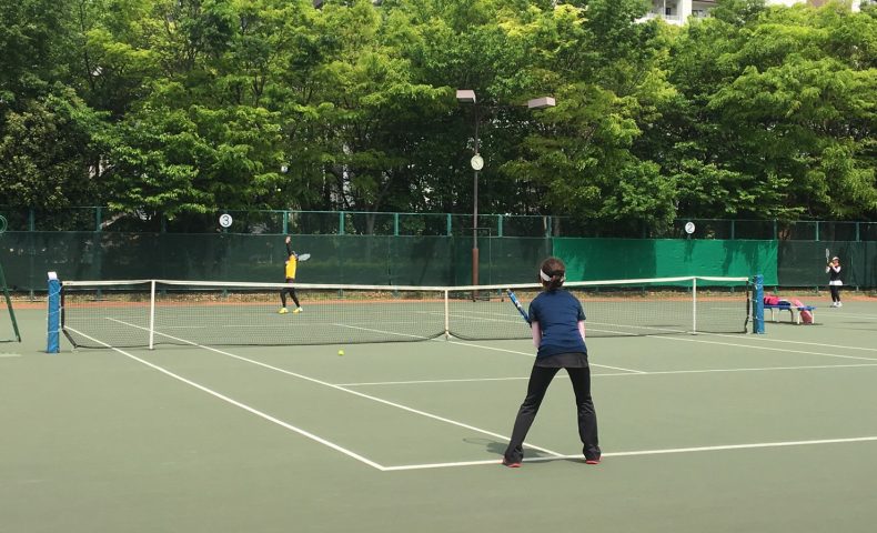テニス　ポジショニング